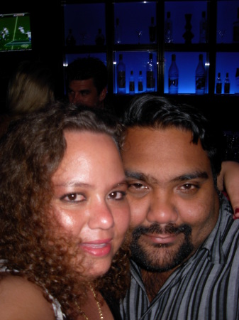 Me and my hubby....late night out