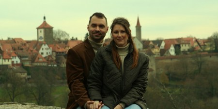 Kirk and Kelly in Rothenburg, Germany