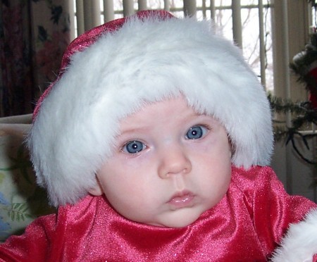 santa baby closeup