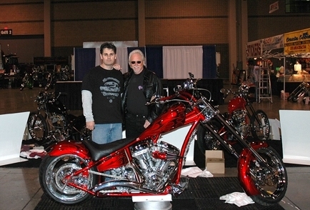 easy rider show with my bike and arlen ness