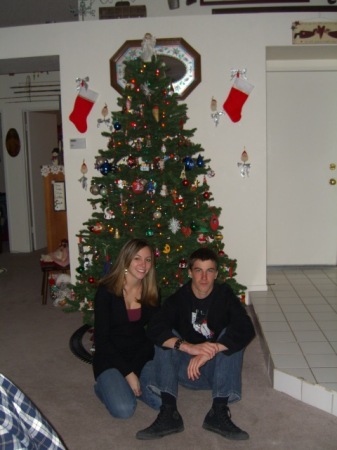 Christmas 2006 at my home in Califormia this is my daughter Nichole and son Kyle