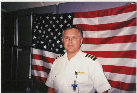 Gerry taking troops to Kuwait 2003