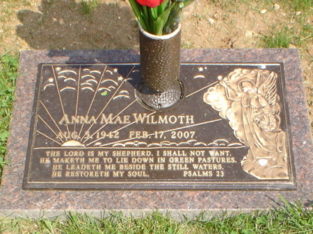 Mom's grave marker