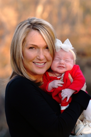 Brenlee and I, she was 1 month old