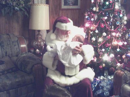 santa with new baby tessa