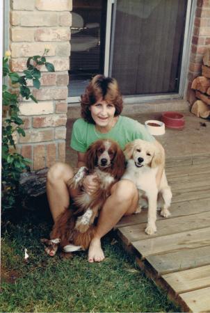 Wife Sharon and Buster and Casey