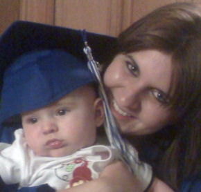 Alyssa! Graduation Day with son Zach
