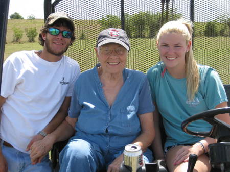Carter, Mom and Ashley at the ranch