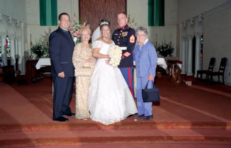 The family at sis' wedding