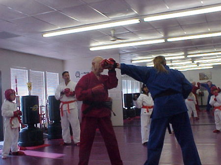 Teaching at Texas Karate Institute