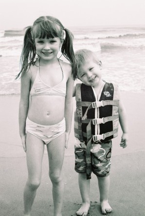 Bailey & Luke at the ocean