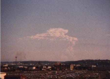 Mount Saint Helens Eruption - August 1980 - As seen from Seattle