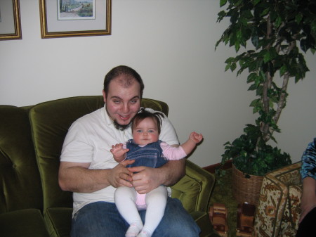 My son Adam with his daughter Ella