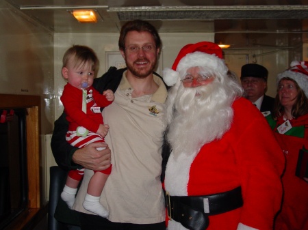 Jackson & Jeff with Santa