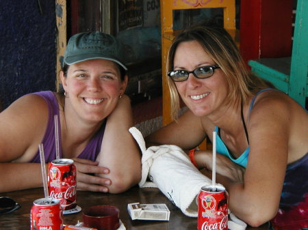 me and my sister sally in Cozumel