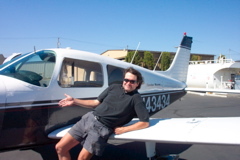 Me in front of my plane