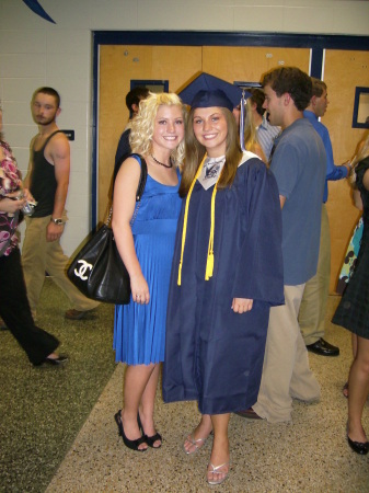 Kayla & Kasey at Kasey's graduation