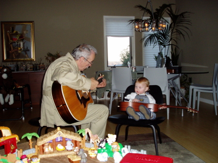 Dan & grandson, Grant