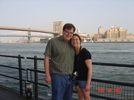 August 2007 - In front of the Brooklyn Bridge