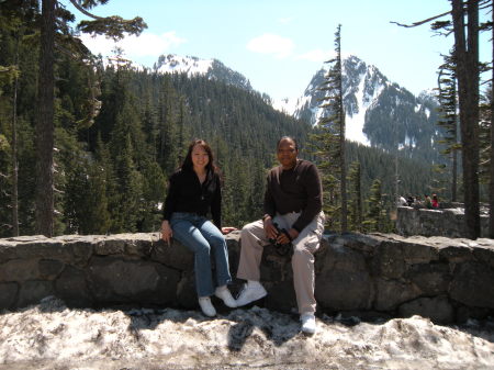 Kham, Larry near the water fall