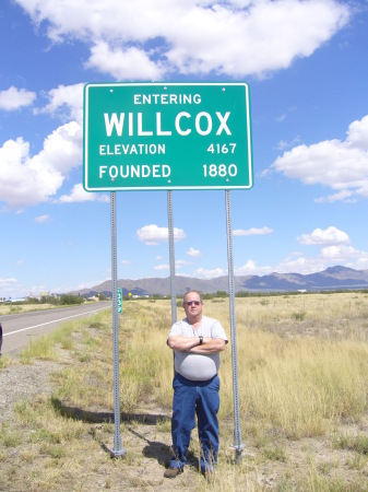 Me Entering Willcox Sept 09