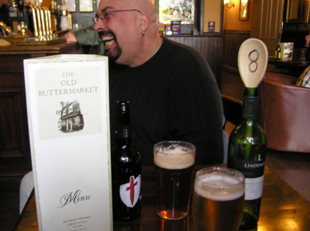 Sharing a laugh in a Canterbury pub