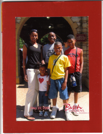 My Children and I at Busch Gardens, VA