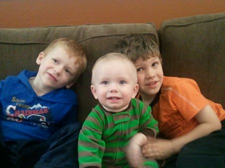 Grandsons Dylan, Maxwell, and Evan