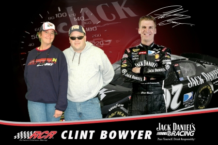 John & I with "Clint Bowyer" at the Races!