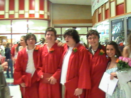 Forrest and Friends at graduation