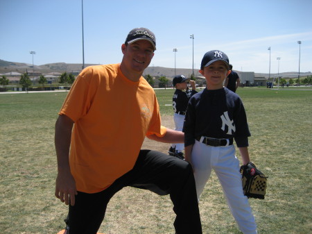 My son Nolan with Jake Peavey