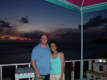 Ron and I on New Year's Eve 2006  St Kitts