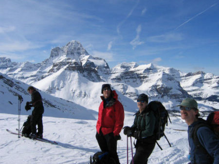 Skiing near Mt Assiniboine in Alberta