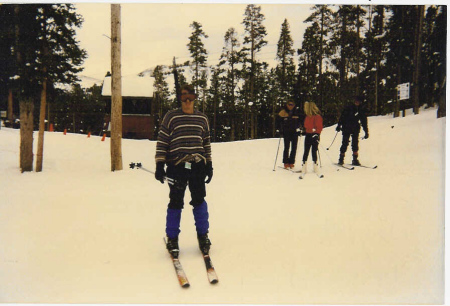 skiing in winter park