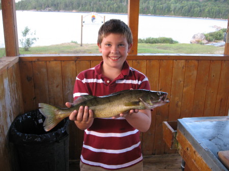 Mick with Walleye