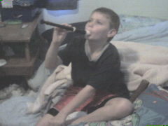 Another future rock star.  This one is going to take after mom, he plays a clarinet in school.  I can't beleive I still know how to play it.