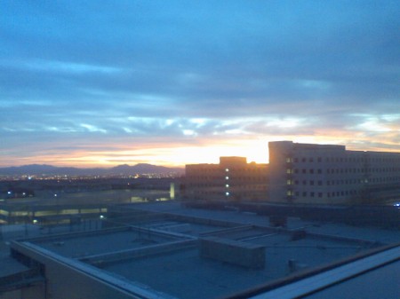 Another sunrise from the hospital