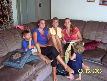 My 2 adorable daughters,  and me - 2003