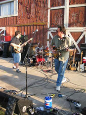 Playing at the Martin Family Jam in Porterville