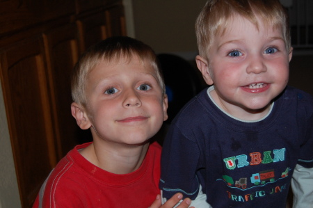 Michael (5) and Christopher (2)