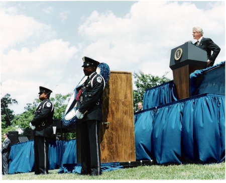 Police Memorial Day, Pres. Clinton speaking