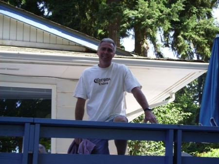 Mike on our deck