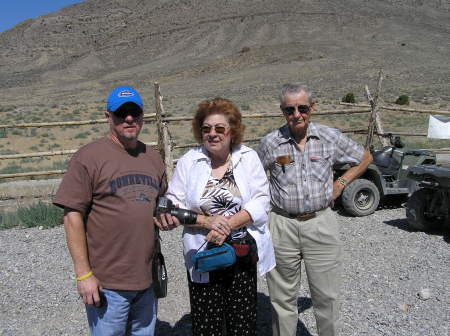 James with his mom and dad