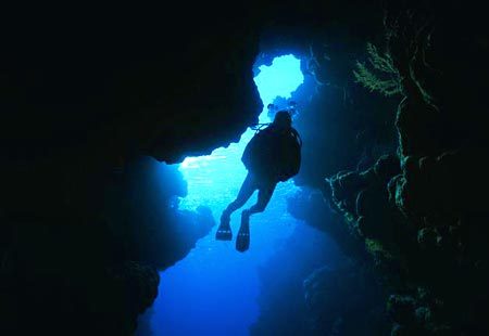 Diving Cathedrals off Lani