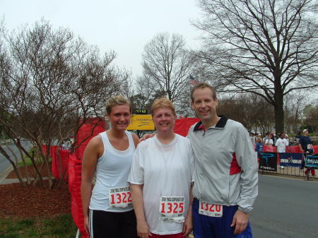 Sandy, Katie and Dad in 5K