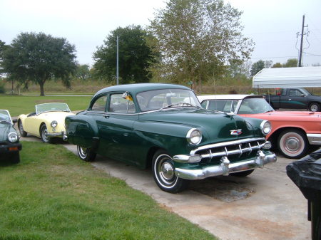 54 Chevy  straight 6 3 on the tree 33,000 original miles