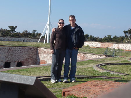 eric and dannielle at ft macon(2)