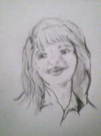 Teri Van Pelt's album, drawing of a classmate