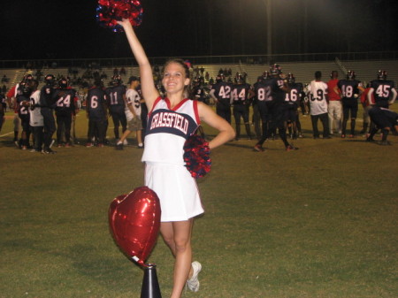Cailin Cheering Her Team On