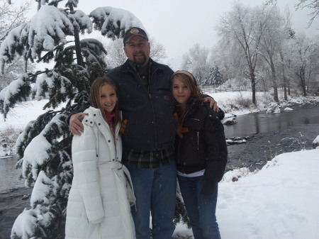 Doug with Lacey and Alexis